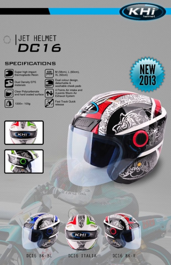 KHI - JET HELMET DC16